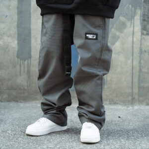 Pantalón de Gabardina Gris