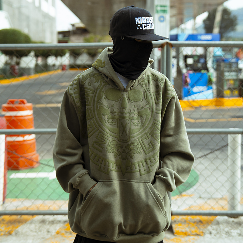 Sudadera Prehispánico Olivo